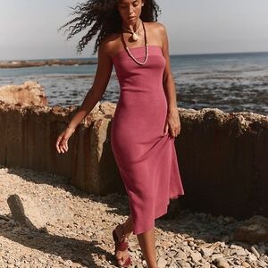 Free People Pink Midi Dress